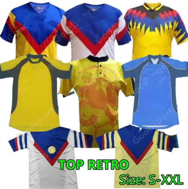 

RETRO ClubAmerican soccer Jerseys LIGA MX 0102 98 93 94 95 96 99 Football Shirts R.SAMBUEZA P.AGUILAR O.PERALTA C.DOMINGUEZ MATHEUS sport, 1991