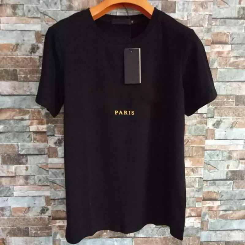 

Summer Men Women Balmain Mens T Shirt Top High Quality Mans Letter Print T Shirts Black Fashion Designer Top Short Sleeve, This option does no ship