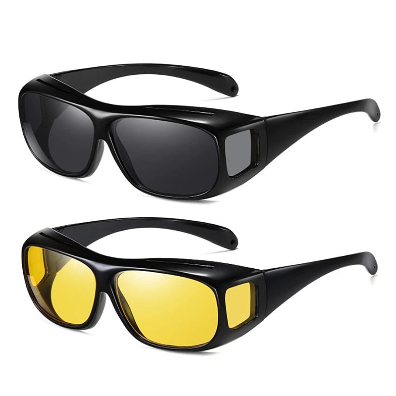 

Sunglasses Night Vision Driver Goggles Anti-Glare Driving Enhanced Light Glasses Night-Vision UV Protection