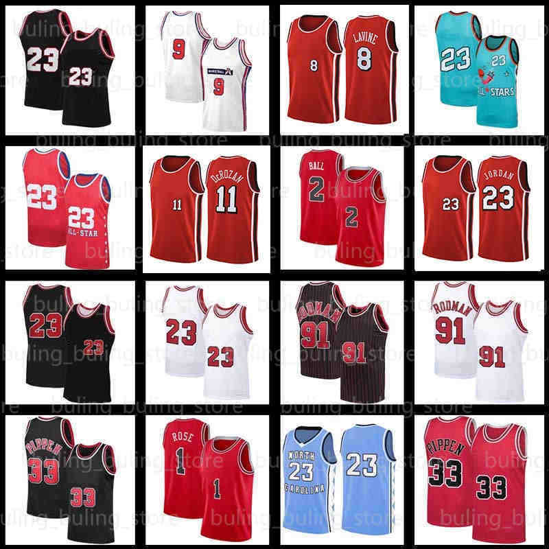 

2 Lonzo Ball 11 DeMar DeRozan Basketball Jersey Zach 8 LaVine Michael 1 Derrick Rose 23 9 Chicago''Bulls''MJ 91 Dennis Rodman 33 Scottie
