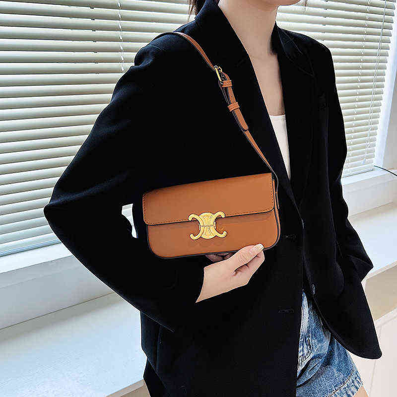 

50% Off Discount 22 New Triumphal Arch Armpit Bag Lisa Same French Stick Portable One Shoulder Small Square High Sense Niche Women's, Black