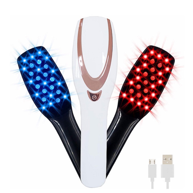 Articles de beauté et de santé, masseur intelligent de cuir chevelu, soins de la tête, peigne de Massage électrique, brosse avec USB Rechargeable