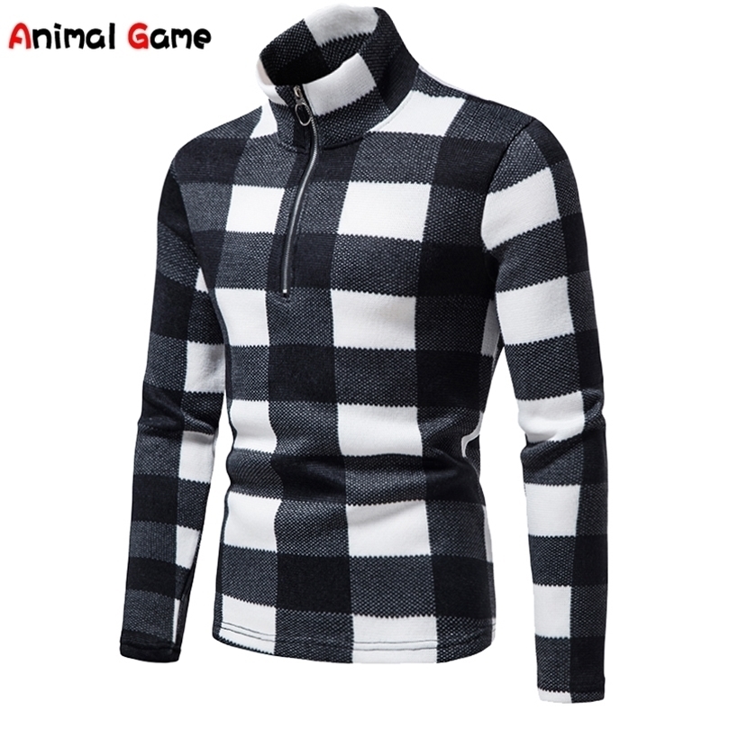 

5 StylesWarm Mens Longsleeved Sweater Fashion Standup Collar Zipper Sweater Casual Sweater 220812, My17-1