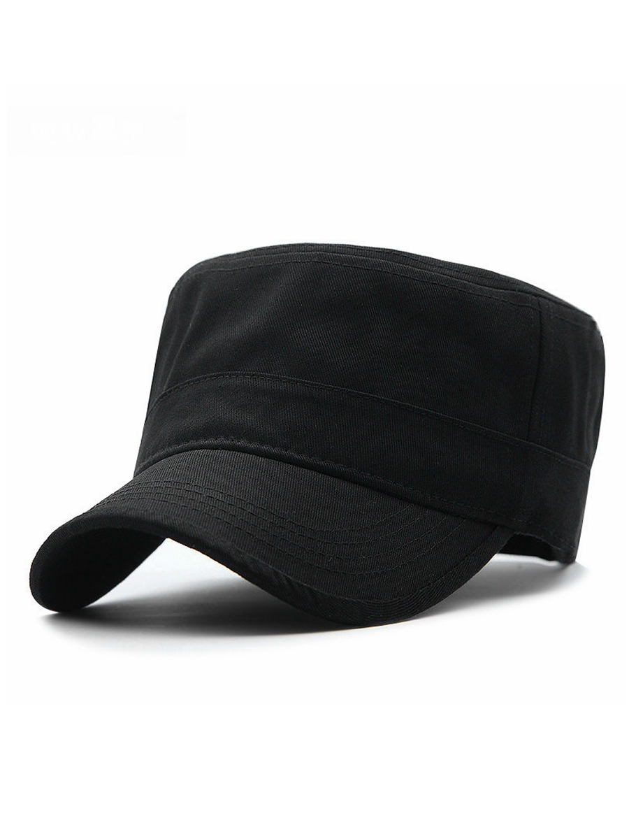 

Big Head Man Large Size Pure Cotton Army Flat Cap Outdoors Baseball Cap Summer Polyester Plus Size Military Hat 55-60cm 60-65cm, Cotton black