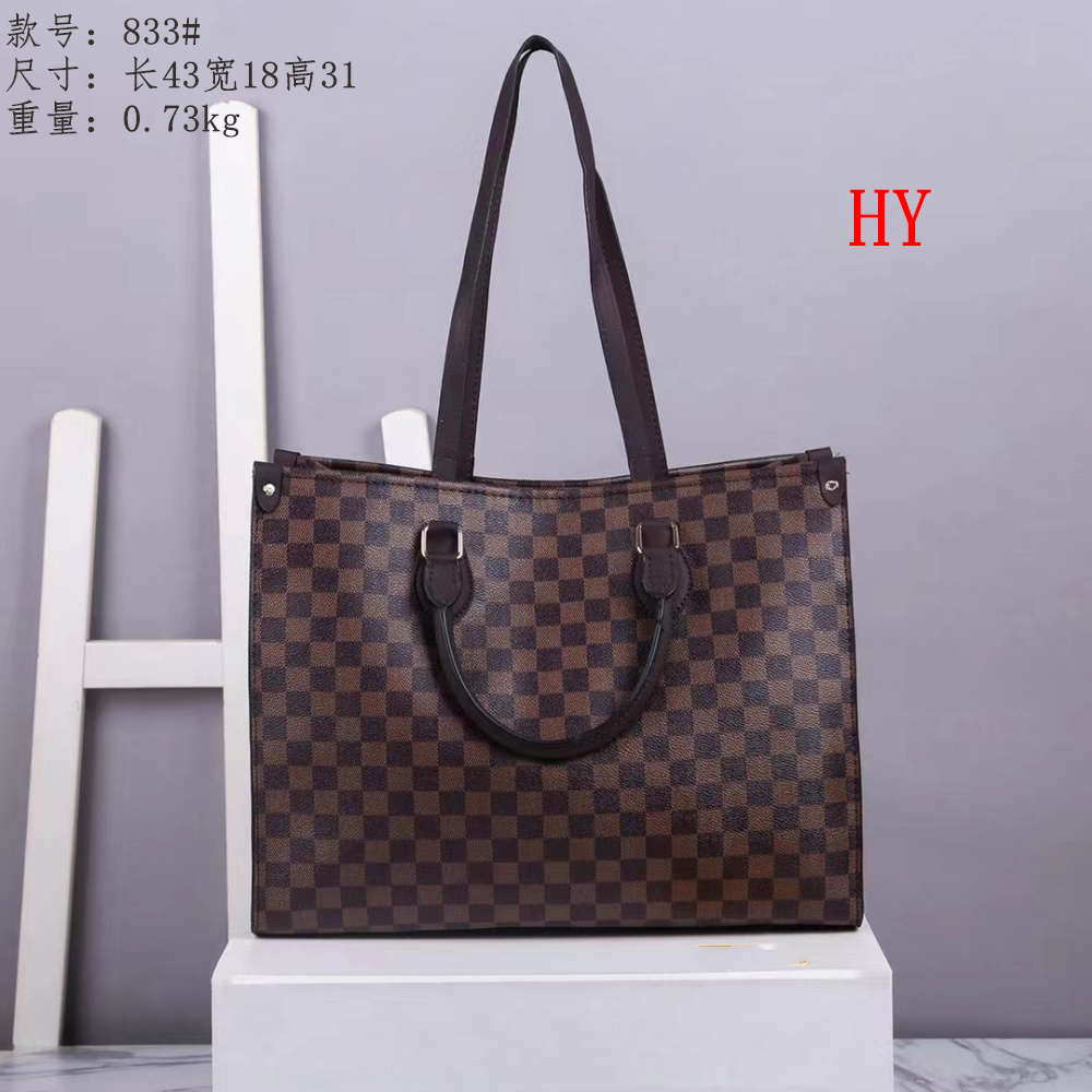 

women's designers Luxury Famous shoulder bag totes purse handbag message bags cluth top quality brand classic Crossbody pu leather Damier #833 Old flower 43CM, White damier