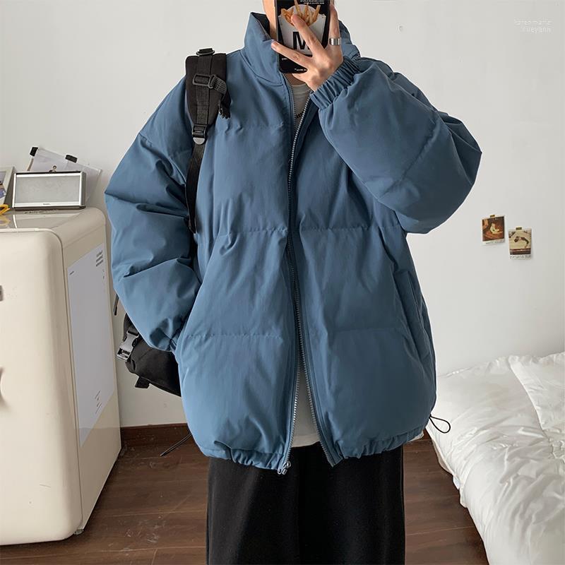 

Men's Down & Parkas 2022 Winter Oversized Jacket Men Thicken Warm Coat Mens Stand Collar Jackets Fashion Streetwear Padded Outerwear B377 Ka, Beige