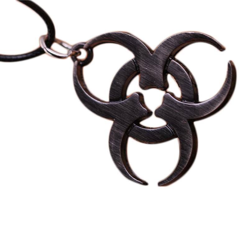 

Pendant Necklaces Necklace Movie Related Products Alloy Rope Chain Biohazard Jewelry For Women And Men GiftPendant