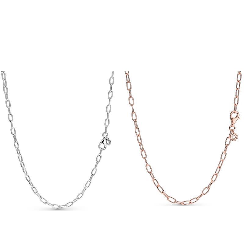 

Chains Jewelry For Women Fit Original DIY Making Charm Designer 925 Sterling Silver Accessories Necklace Gift BijouxChains ChainsChains