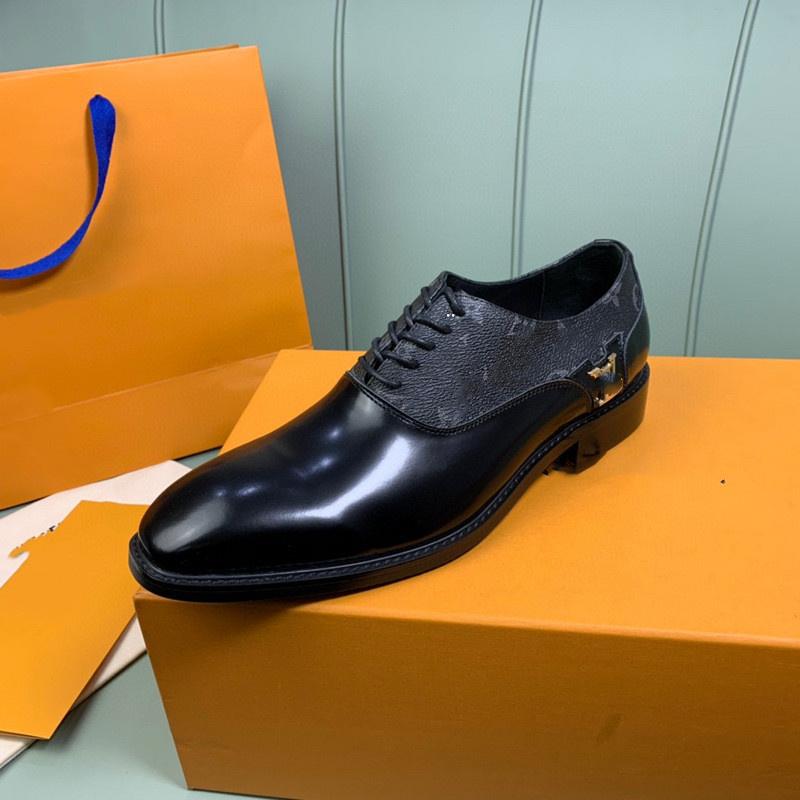 

2021 Fashion Luxury Oxford Shoes for Men Wedding designer Dress Mens Loafers Shoes Luxury Formal Dress Office 2021 Leather Shoe for Men Coiffeur Pria 38-45, Style 07