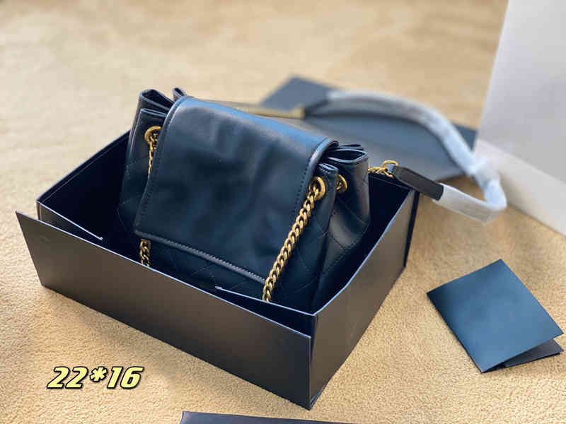 

Messenger Bags Y-shaped Seam Leather Luxury Designer Handbag Ladies Metal Chain Shoulder High Quality Flap Wallets 220402, Black