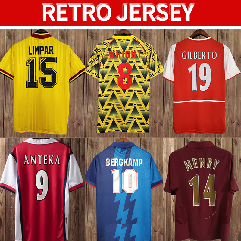 

2002 2005 HENRY BERGKAMP V. PERSIE Mens RETRO Soccer Jerseys 94 97 VIEIRA MERSON ADAMS Home Away 3rd Football Shirt Short Long Sleeve Uniforms, Fg2611 1995 1996 away