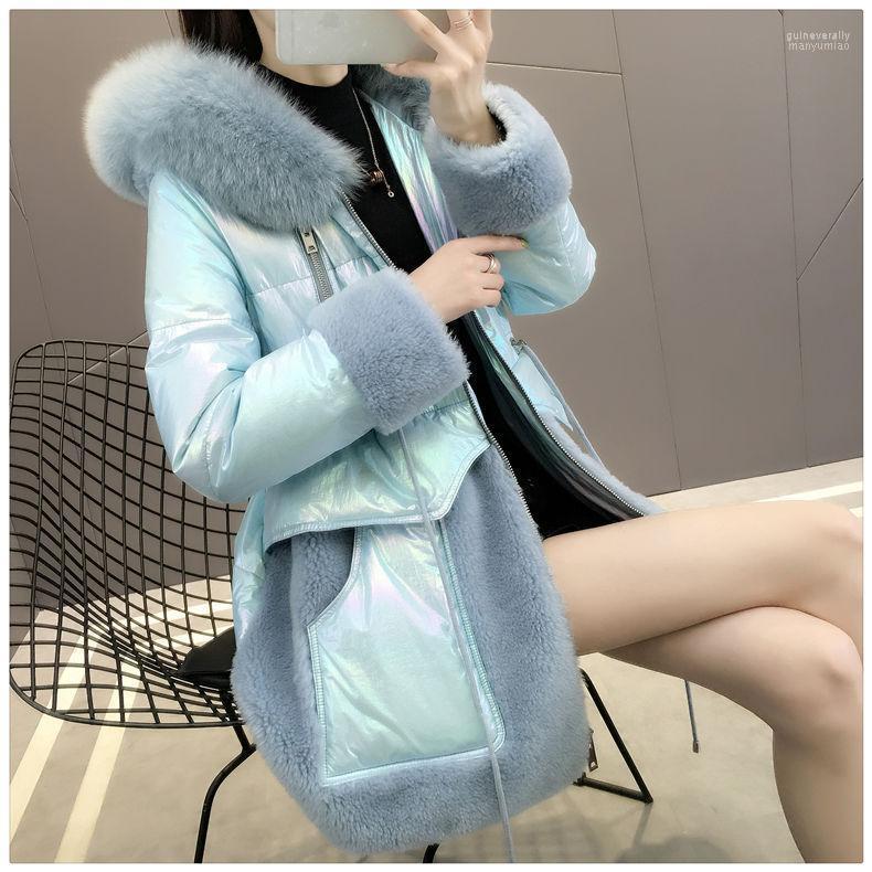 

Women's Down & Parkas 2022 Winter Spring Woman Fashionable Coat Female Hooded Warm Outwear Ladies High Quality Collection Puffer Jacket Q53, Blue