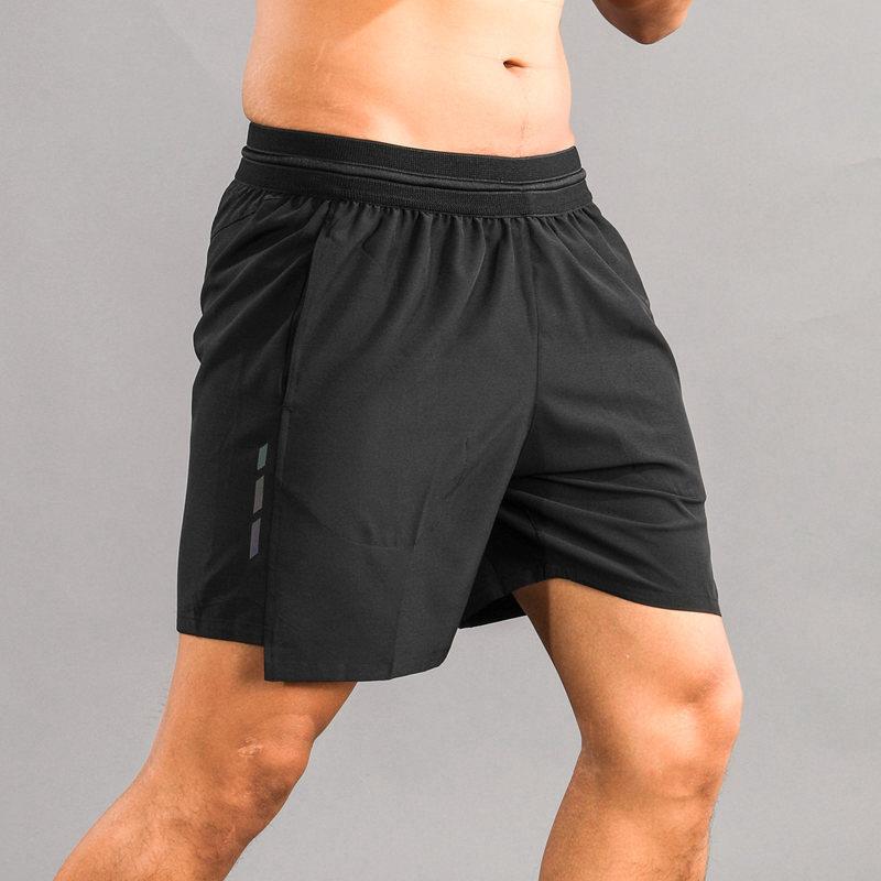 

Running Shorts Sports Men's Fitness Quick-drying Five-point Pants Breathable Loose Thin Casual Training PantsRunning, Black