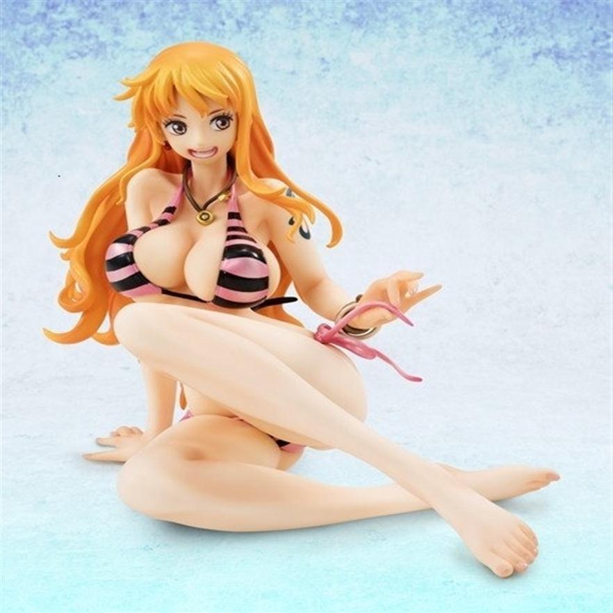 

13cm One piece nami sexy Bikini Anime Action Figure PVC Collection toys for christmas gift T191022225p
