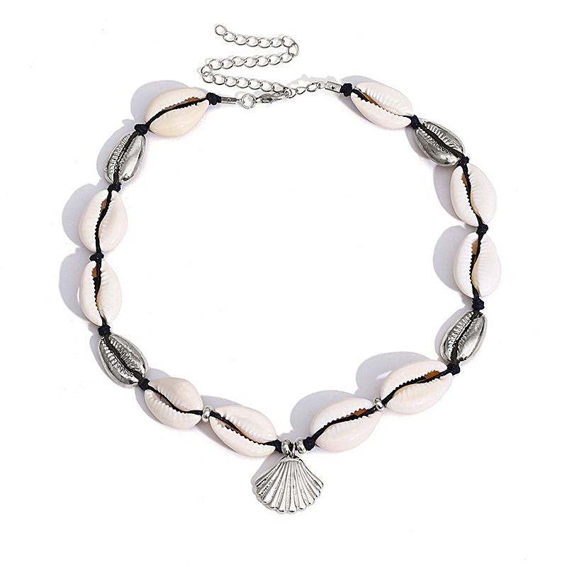 

Chokers Act The Role Of Article Individual Character Joker Alloy Contracted Manual Shell Necklace Clavicle ChainChokers