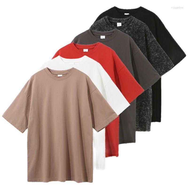 

Men's T-Shirts 6PCS Round Neck Cotton T-Shirt Short-sleeve Man T Shirt Short Sleeve Pure Color Men For Male Tops, Black