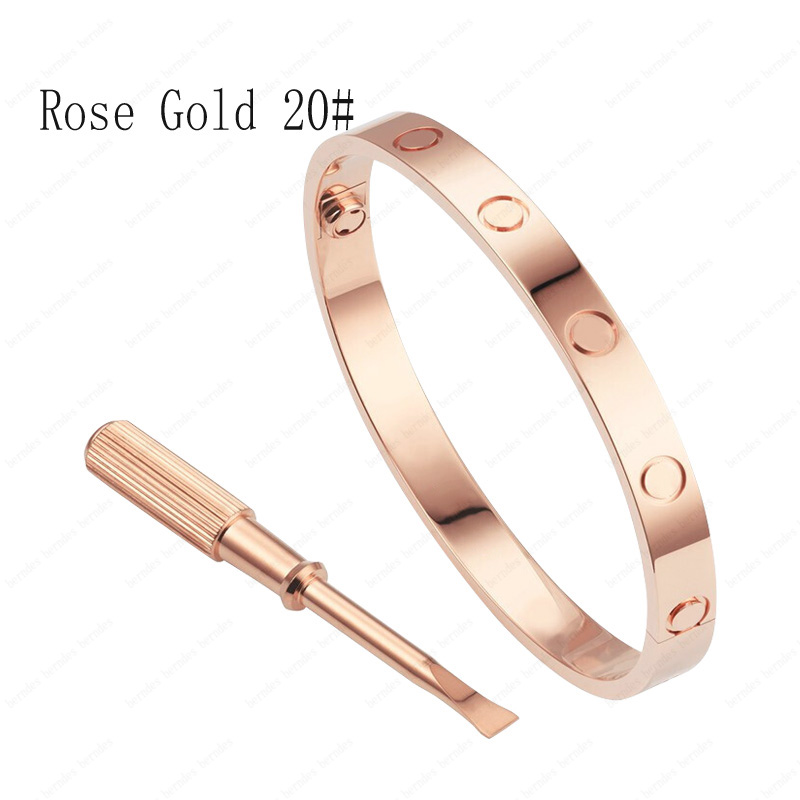 

luxury Bangle female stainless steel screwdriver couple love bracelet mens fashion jewelry Valentine Day gift for girlfriend accessories wholesale