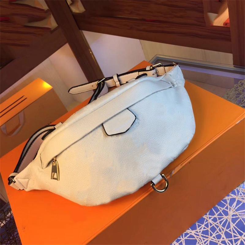 

top Best quality Real Designer Luxury Leather Waistpacks Women Belt bag Fashion Classic zipper Crossbody Bag Men Sports Waist Bags Dust
