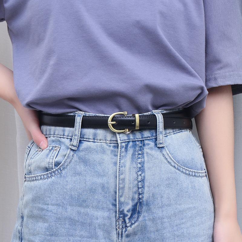 

Belts Women Belt Fashion Simple Jeans Versatile Decorative For High Quality Ladies Woman Dress, Black