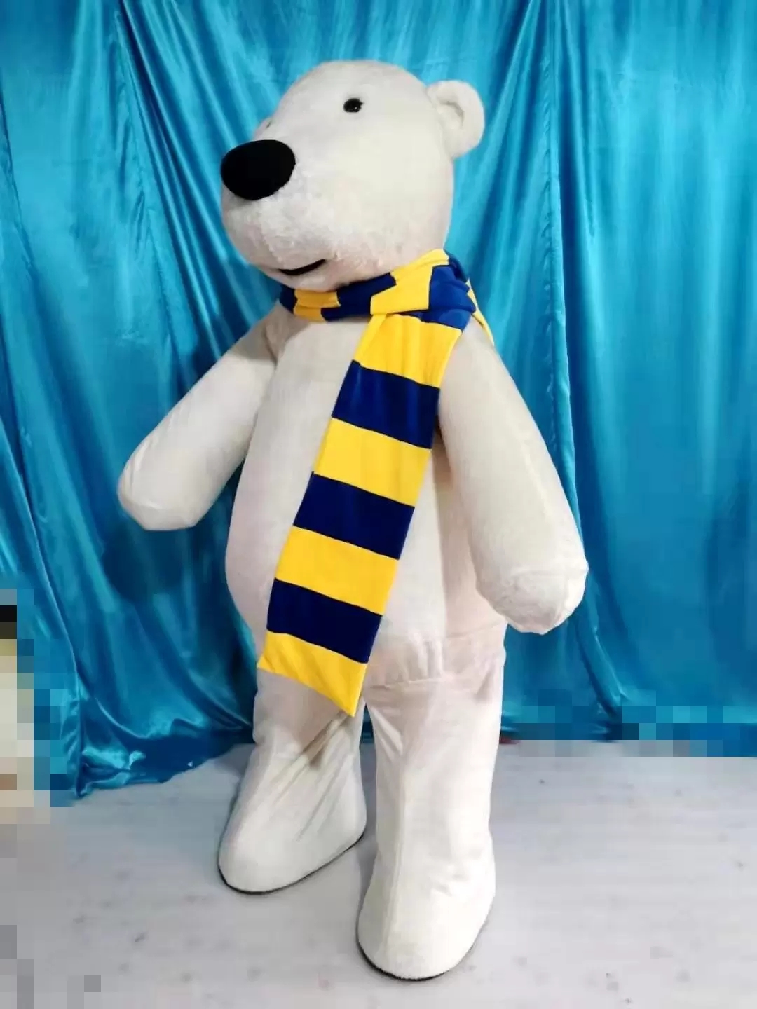 

2022 Halloween White polar bear Mascot Costume Cartoon Plush Anime theme character Adult Size Christmas Carnival Birthday Party Fancy Outfit, As pic