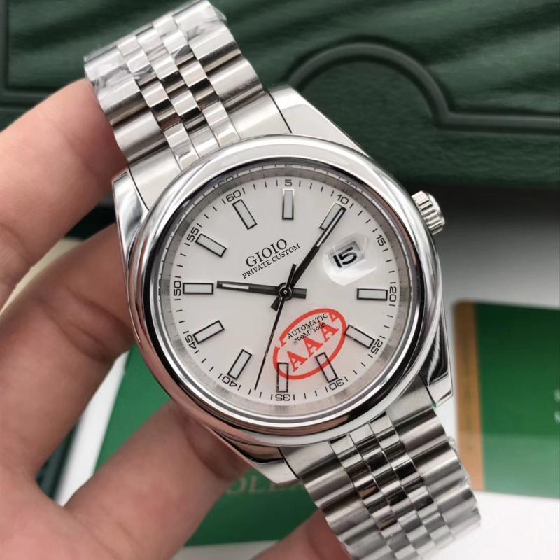 

Wristwatches Automatic Mechanical Men Black Blue Rome Dial WatchWristwatches WristwatchesWristwatches, White