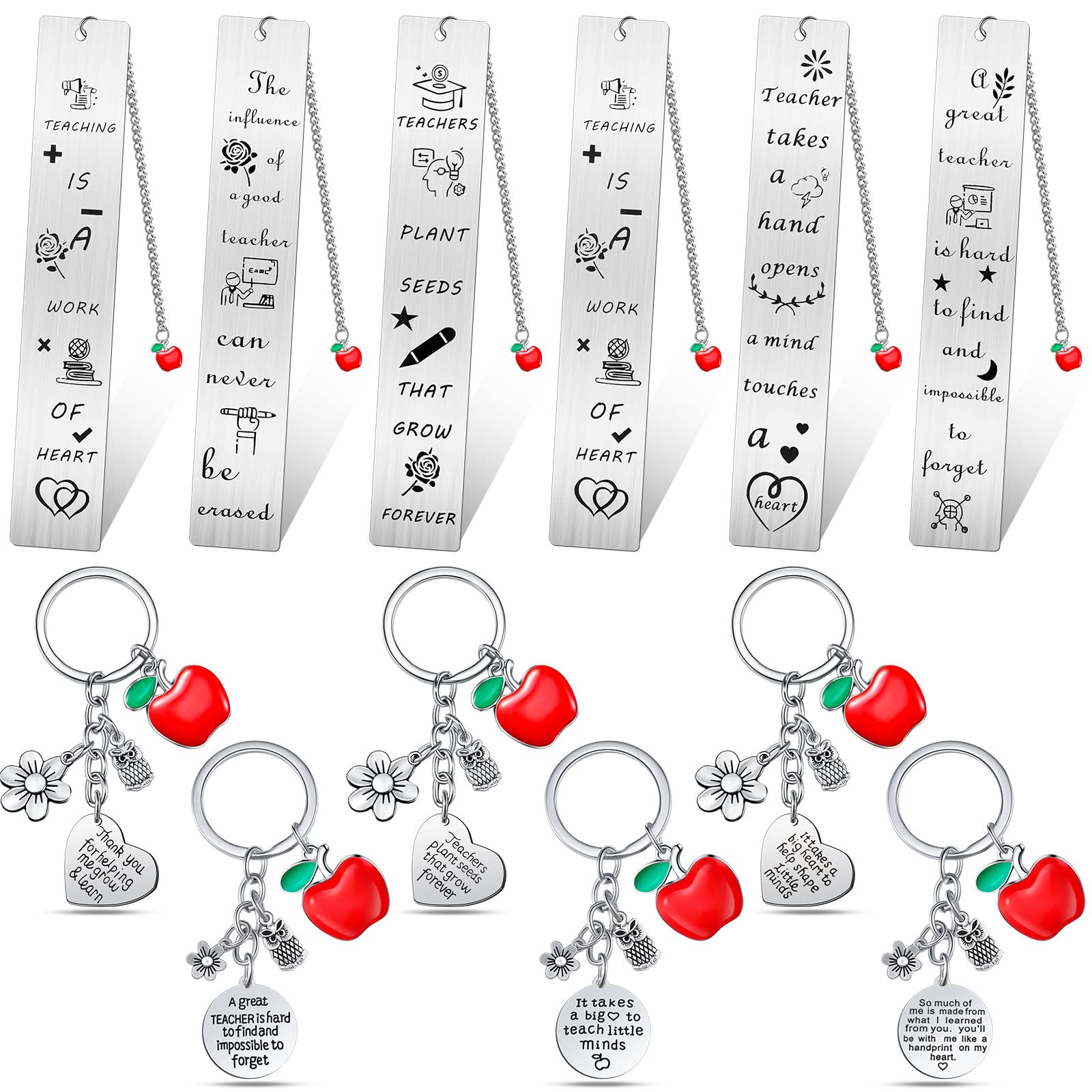 

Bookmark Teacher Gift Set Appreciation Keychain Graduation Thank You Gifts Back To School End Of Year From Student amFSF