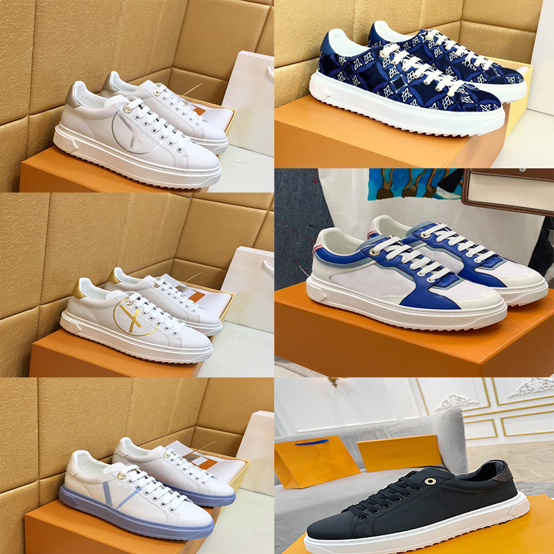 

Designer Shoe TimeOut Sneakers Women Casual Shoes Lady Embossed Lambskin Calfskin White Pad Pattern Sole Shoe Retro Style, Color 7