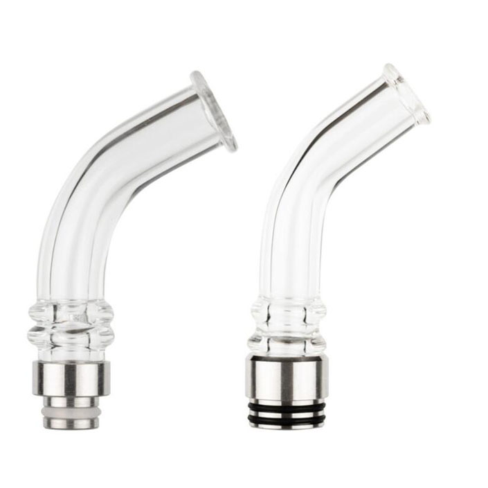 

510 810 Long Glass Stainless Steel Drip Tips Pipe Mouthpiece Thread Atomizer Vape Vaporizer