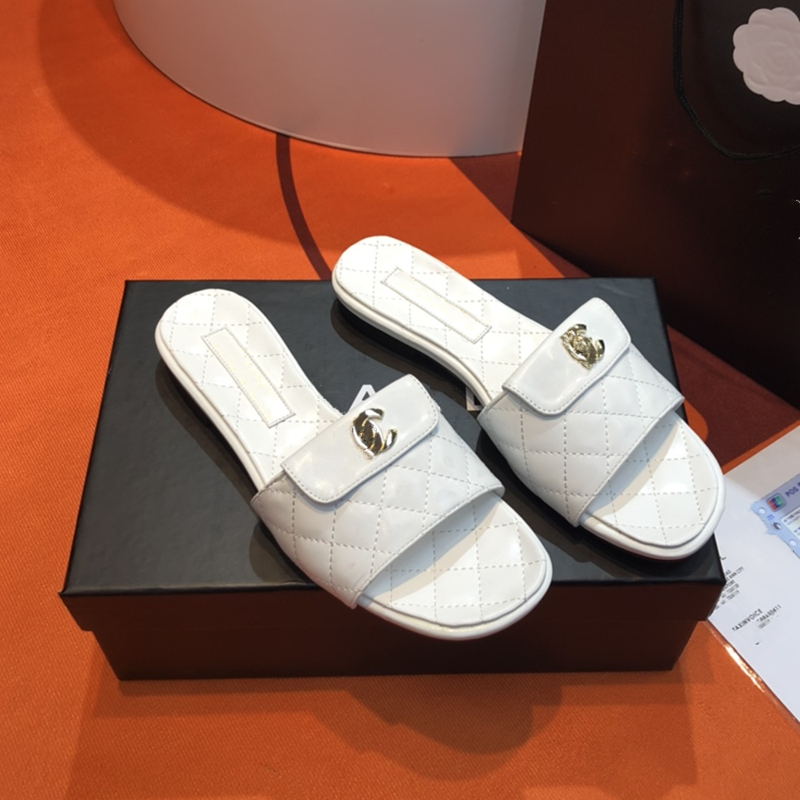 

White Women Shoes Designers Slippers Luxury Custom Sheepskin Lining High Quality Open Toe Foot Drag Trendy Artists Wear and Match, Black