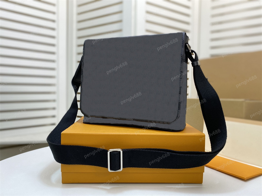 

5A Top brand classic designer new fashion men's messenger bag straddle bag schoolbag shoulder bag men's wallet, Black grid