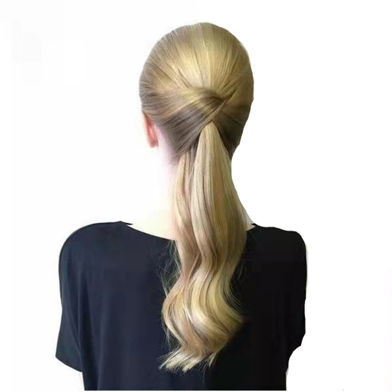 

Variable Flexible Receiving Horsetail Metal Carding Horsetai Ponytails Clip Ponytail Human Hair Extension Horsetail Pony Tail Hairpiece