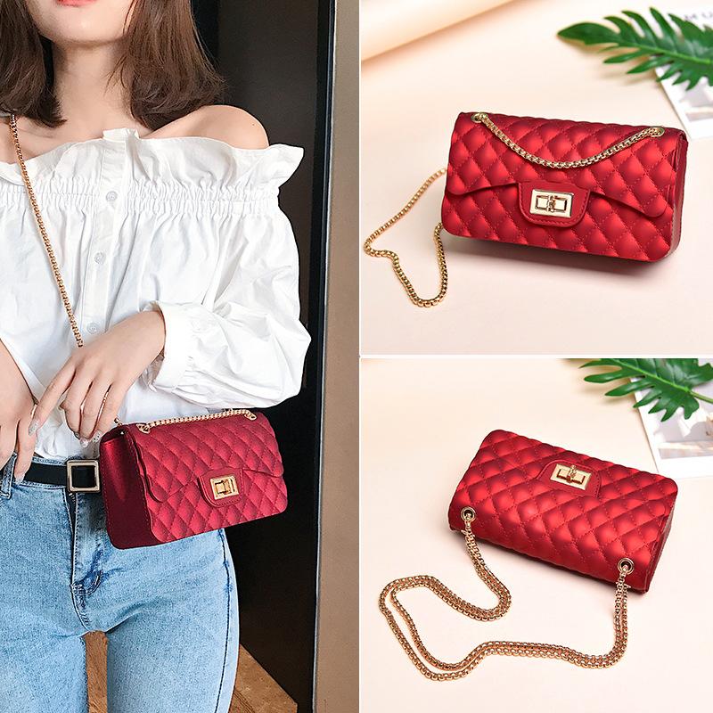

Evening Bags Women's Fashion Matte Frosted Jelly One Shoulder Diagonal Mini Small BagsEvening EveningEvening, Black