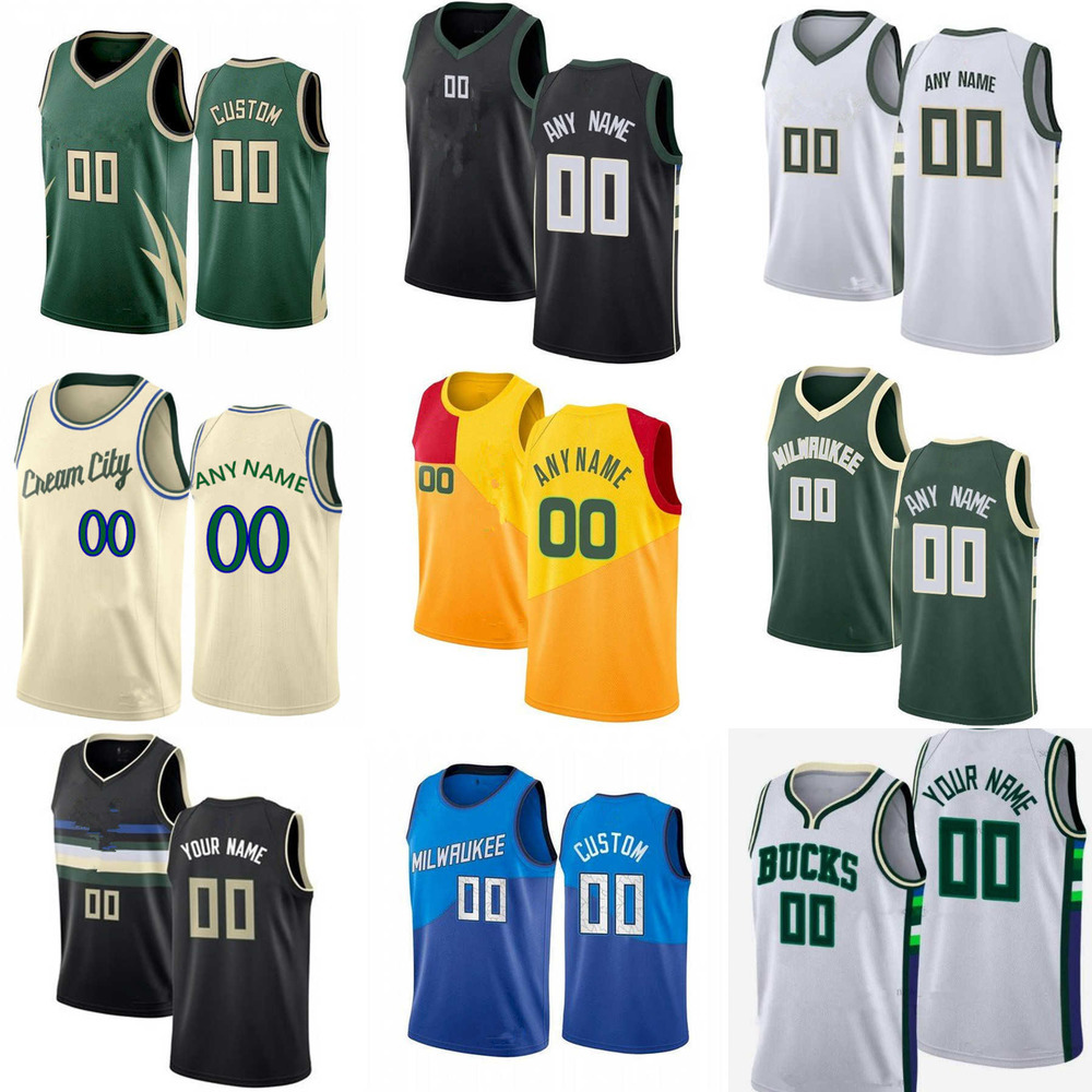 

Basketball Jerseys 75th Custom Men Women Youth Milwaukee''Bucks''13 Nwora Semi 25 Serge Ibaka 23 Wesley Matthews 54 Sandro Mamukelashvili, Color