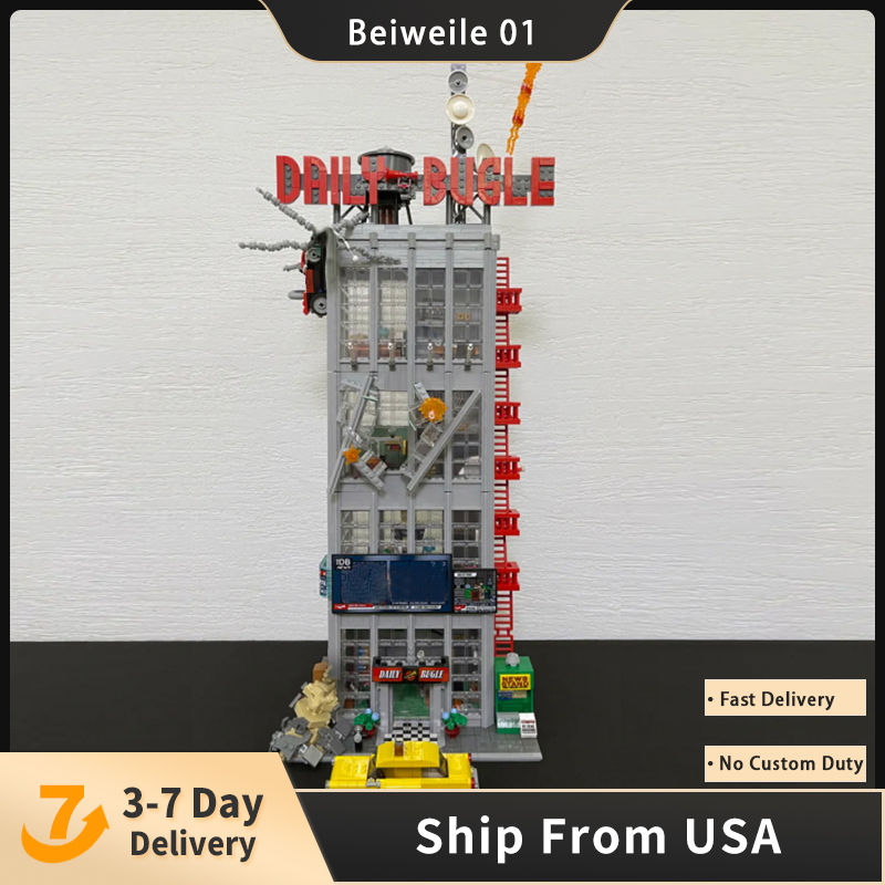 

LEPIN 78008 Super Hero Daily Bugle Building Blocks 3772pcs Bricks Toys Christmas Gift 76178 Model Kit