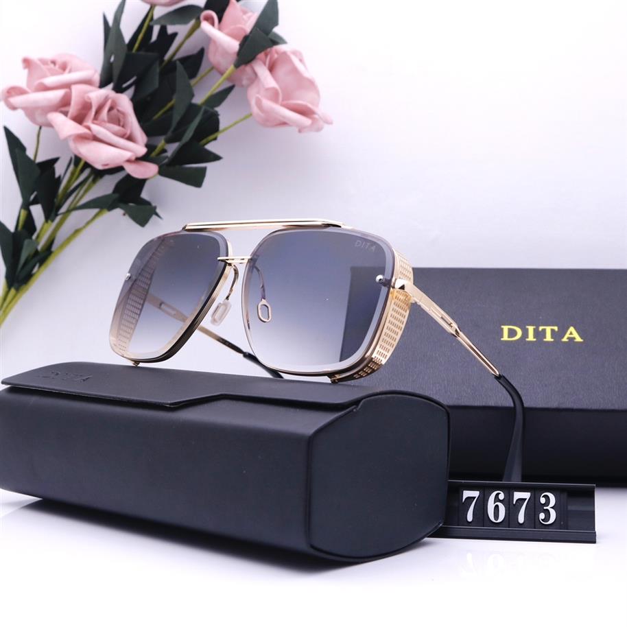 

DITA European and American personality net Red Sunglasses Show oval Fashion Yuansu men women hip hop disco221D