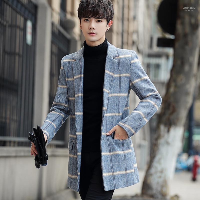 

Men's Wool & Blends Woolen Coat Fall / Winter 2022 Woollen Medium Long Windbreaker Viol22, See chart