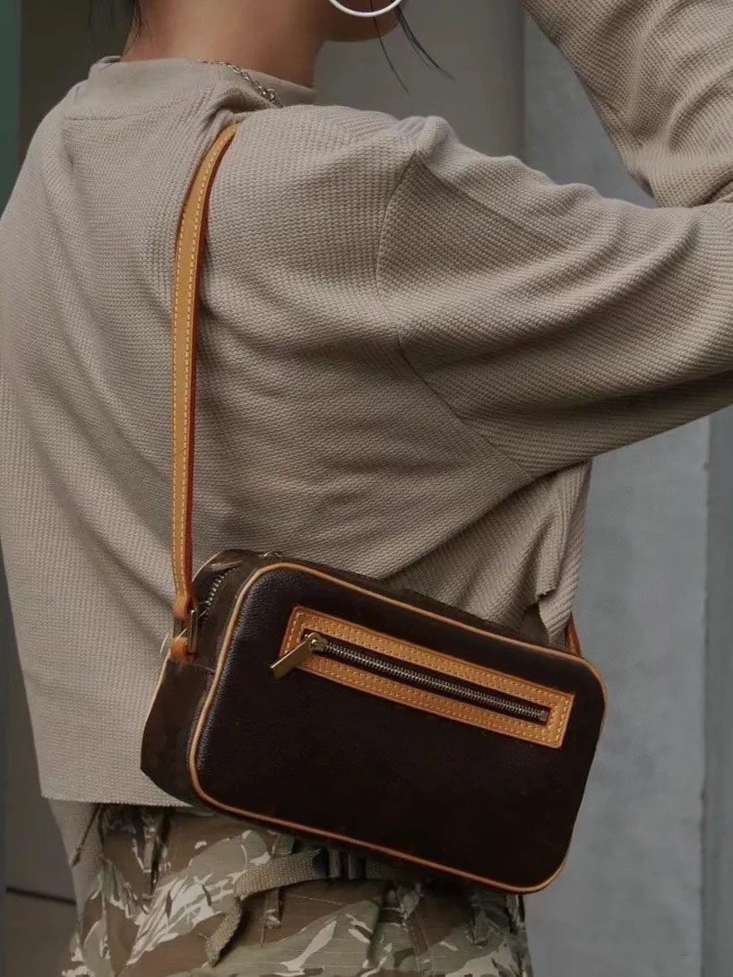 

Designer handbag shoulder flowers pack lady Tote hand bags New flower brown purse bag Leather crossbody luxury designer hobo vintage, Brown flower