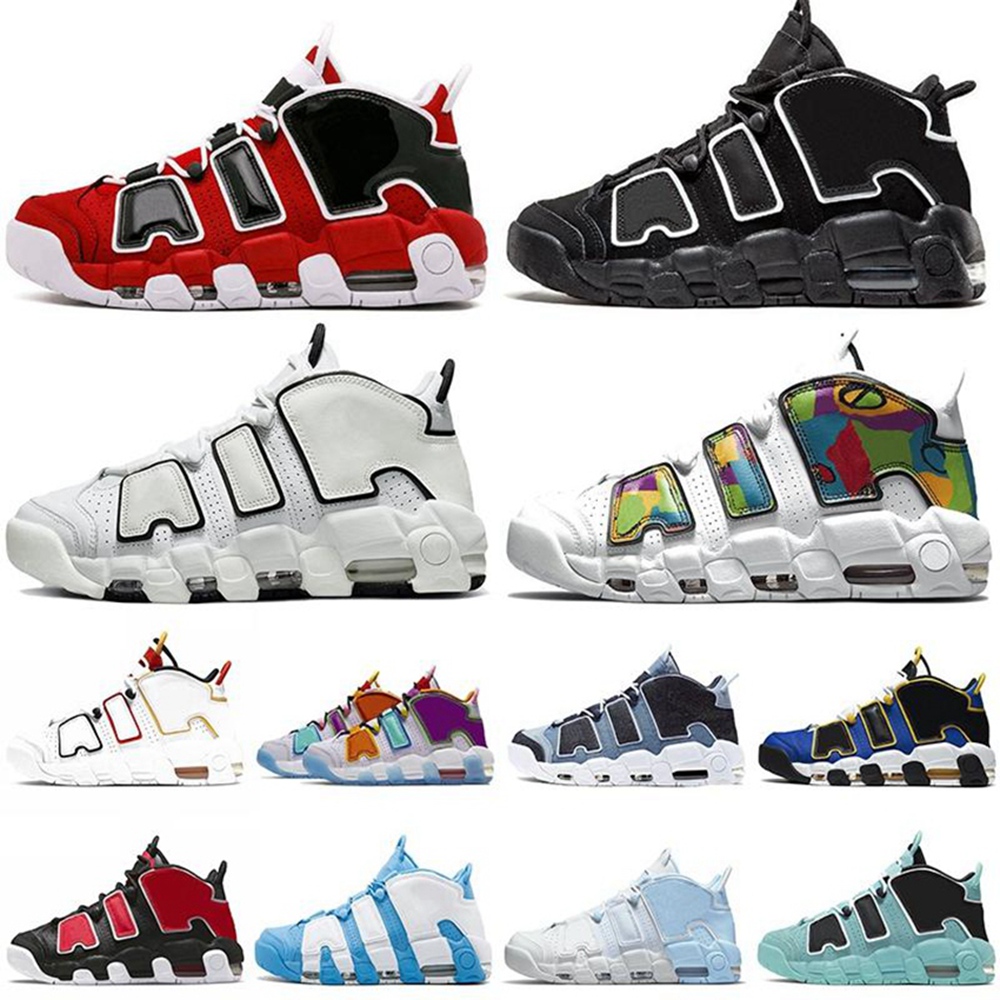 

Newest More UPtEmP0s SUPTeMPOs Men women Basketball Shoes PRM Premium Wheat Gold MetaAllic Tri-colouRS 3M PippEn Sneakers eur36-45