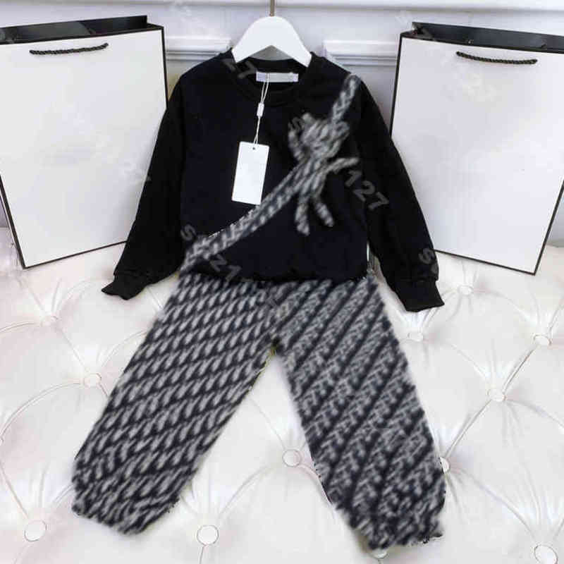 Designer Kids Sweats à capuche réglemente les pantalons en deux pièces D..R Marque de survêtement Spring et automne Frère Frère tenue Pull à manc