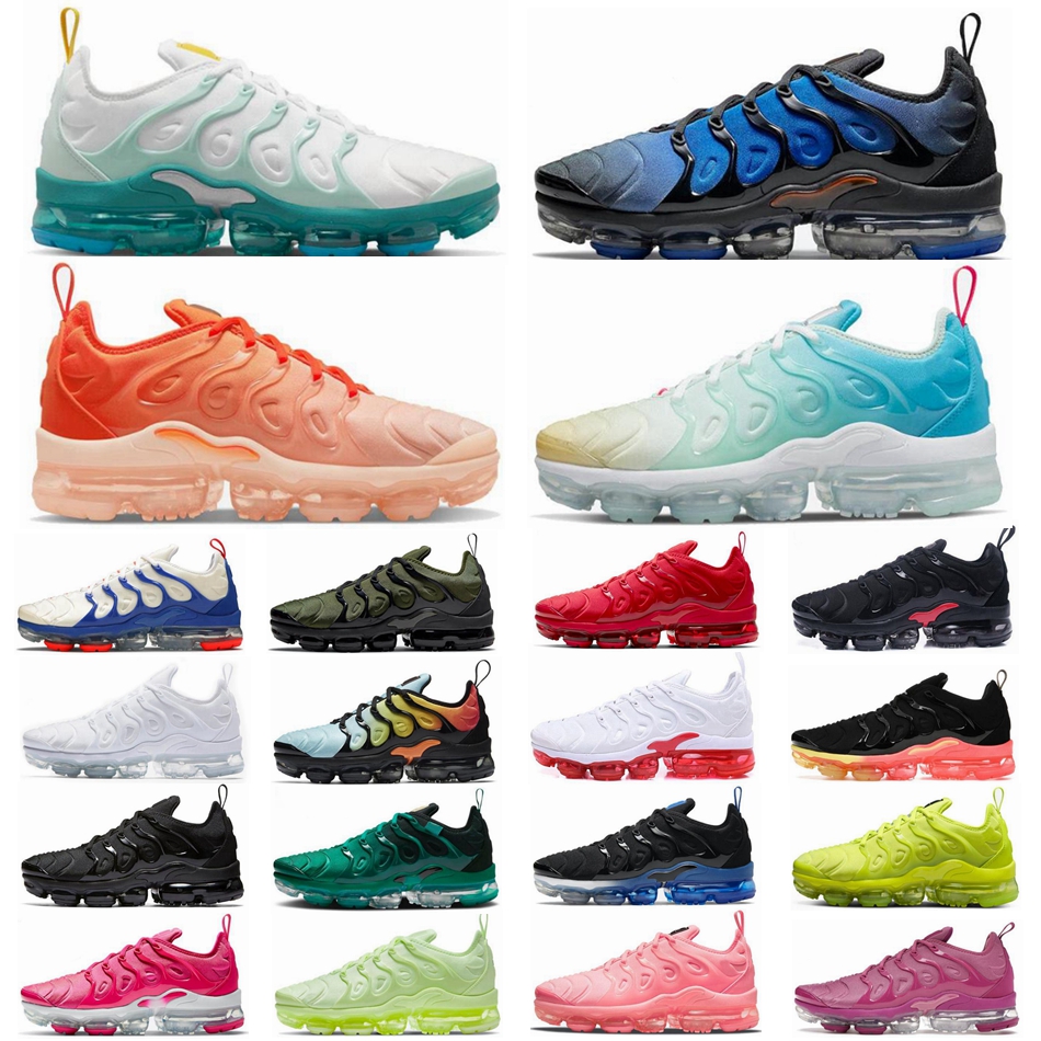 

Tn Plus Men Women Running Shoes Tns Black Royal Triple White Atlanta Metallic Gold Ice Blue Barely Volt Midnight Navy Tennis Ball Sports Outdoor Sneakers, 35