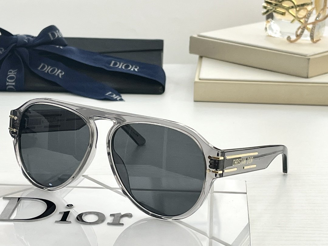 Nouveau créateur de mode Lunettes de soleil pour hommes Signature Dior Signature A1U Classic noir Cadre bleu Blue Lentes ovales Lunes de soleil S