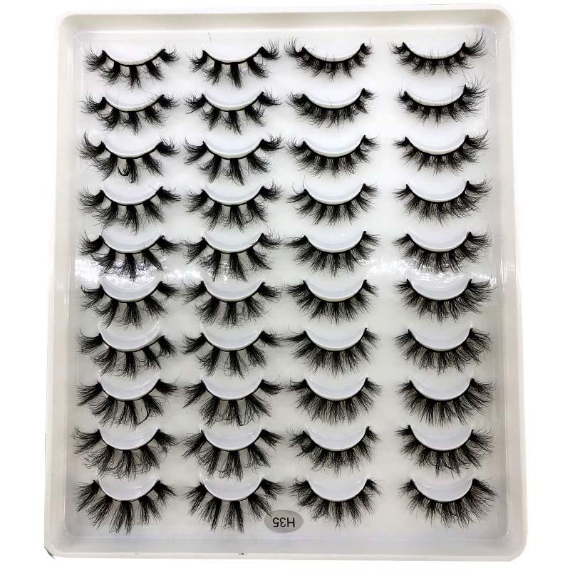 

False Eyelashes 20 Pairs 15-20mm Natural 3D Fake Lashes Makeup Kit Mink Extension MaquiagemFalse