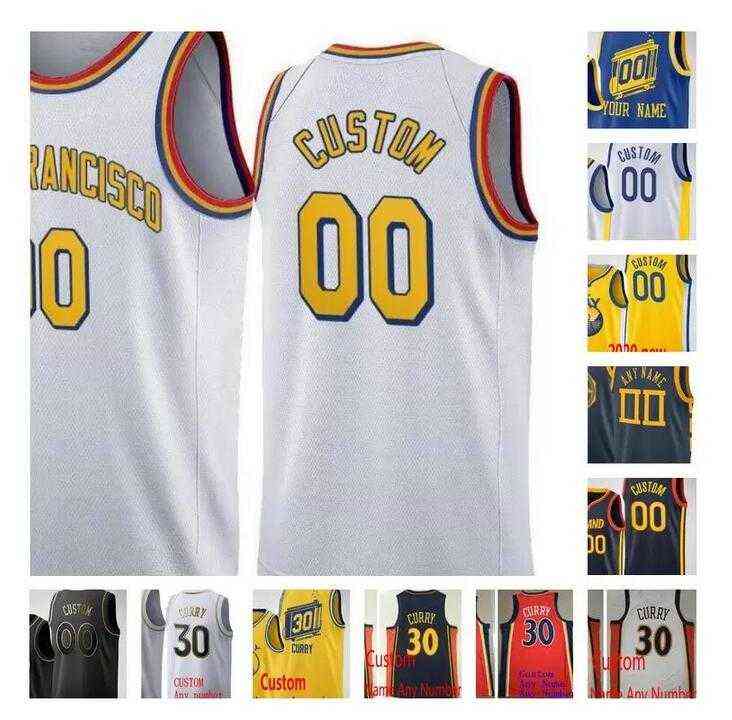 

Custom Printed Stephen 30 Klay Curry 11 Thompson #33 Wiseman Draymond 23 Green Kelly 12 Oubre Jr. Men Woman Kids Basketball J''nba''Jerseys, As picture