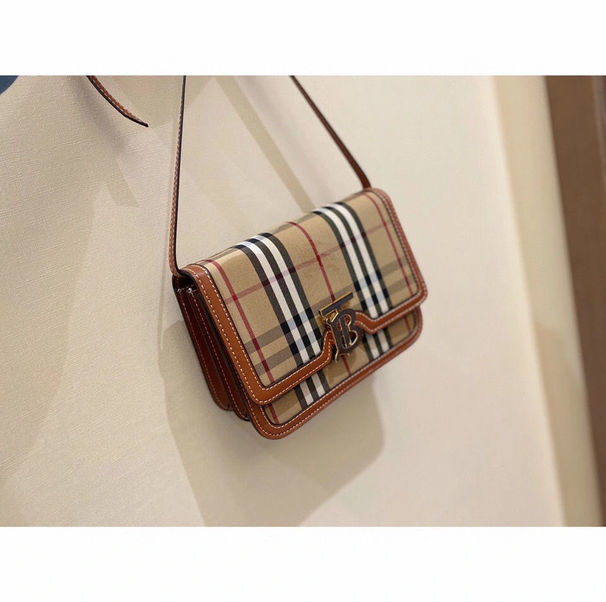 

Designer Burberys Bags fashionable one shoulder slung bag classic tofu, Plaid