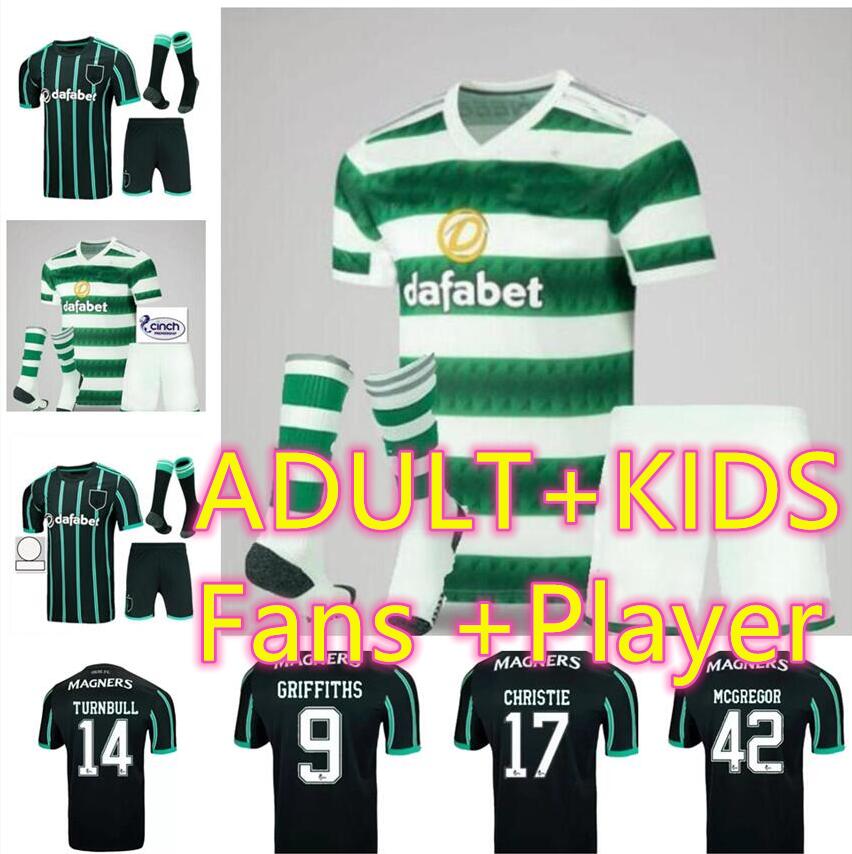 

Adult kids kit 22 23 Celtic Soccer Jerseys child home 2022 2023 GRIFFITHS EDOUARD AJETI CHRISTIE MCGREGOR TURNBULL boys Football Shirts men suit Fans Player version