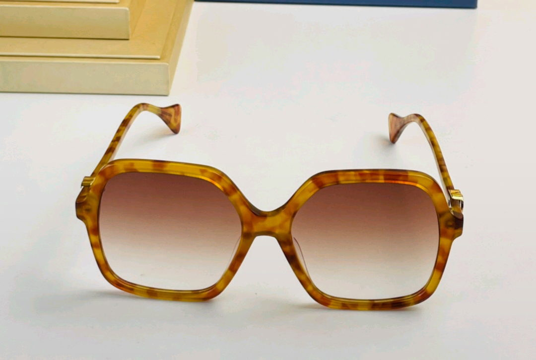 

Havana Brown Shaded Sunglasses Squared 1072 Women Oversize Sun Glasses Eyewear New with box