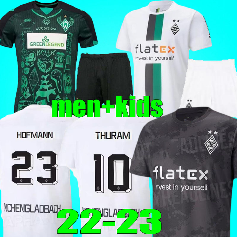 

22 23 Werder Bremen Special soccer jerseys Borussia Monchengladbach 2022 THURAM ELVEDI PLEA STINDL Bensebaini GINTER HOFMANN EMBOLO men kids Kits foootball shirt