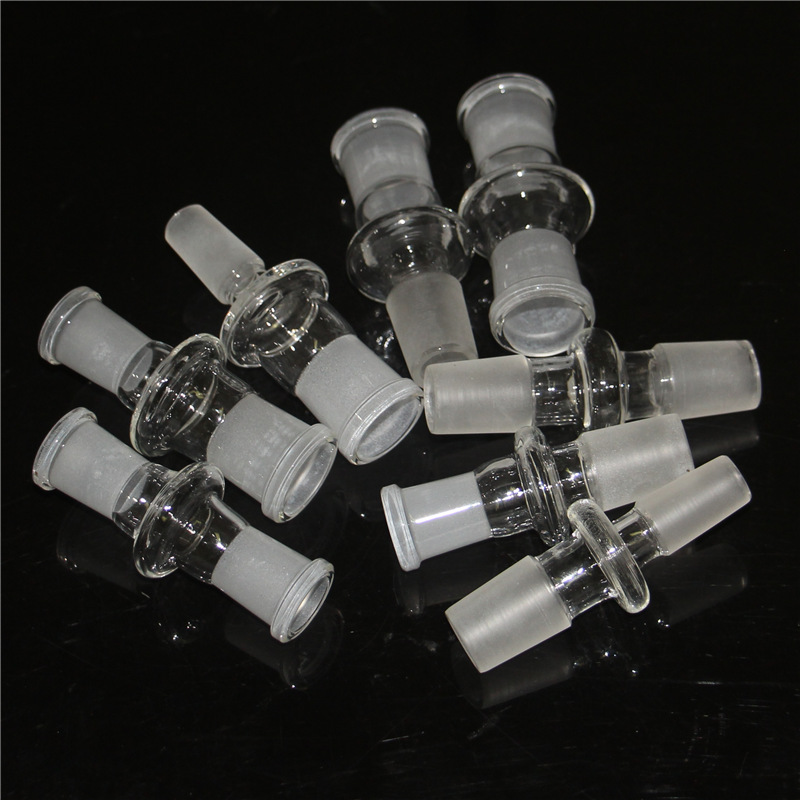 

10 Styles Hookahs Glass Water Pipes Adaptor 14mm 18mm Female to Male Converter Glass Adapters for Oil Rigs