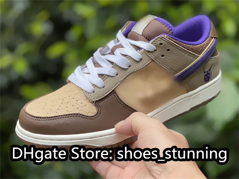 Chaussures de skateboard SB DUNKS Low Setsubun Colorway Couche en cuir véritable Semelle extérieure en caoutchouc Sport Style tendance Taille US4