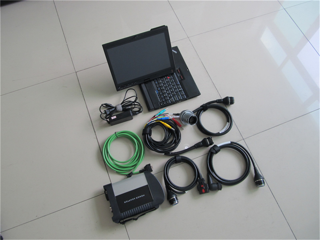 

star diagnosis tool mb sd connect c4 wifi with 2022-06 ssd fast laptop touch screen x200t windows 11 cables full